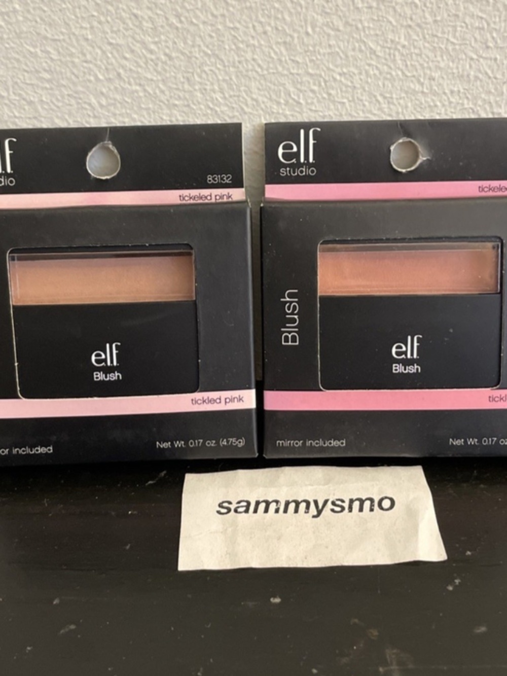 ELF e.l.f. Studio Blush With Mirror, 83132 Tickled Pink, x2 READ DESCRIPTION